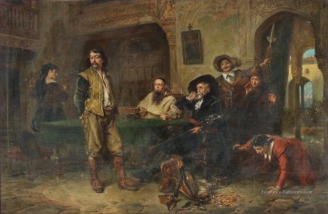 argent Robert Alexander Hillingford scènes de bataille historiques Peinture à l'huile